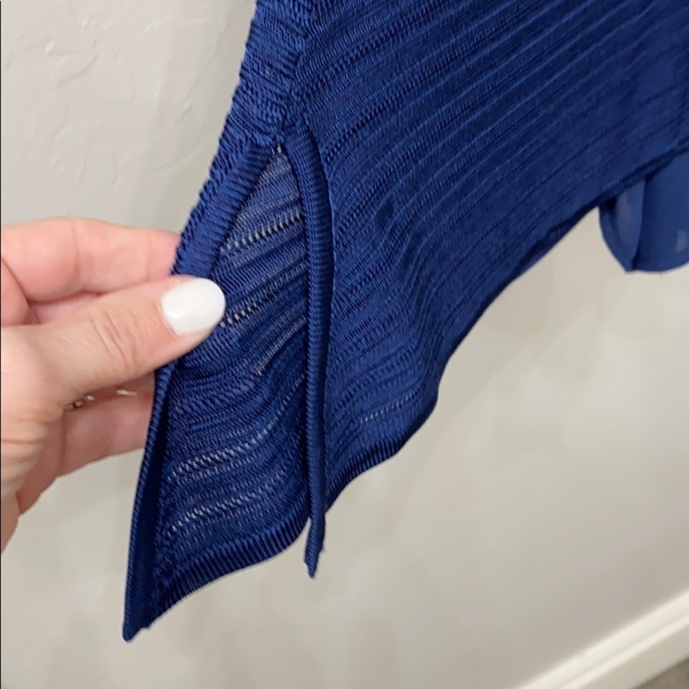 WHBM SL double layer PO blue.Large.NWT - Picture 5 of 15